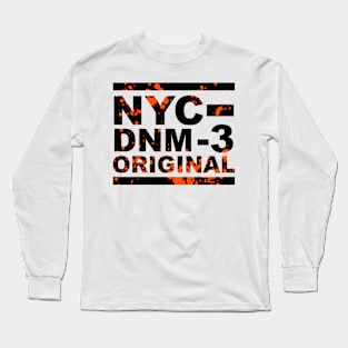 NYC Denim Original Splatter typography Long Sleeve T-Shirt